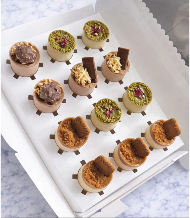 Box of 12 dessert cups