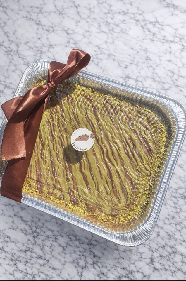 Pistachio milky cake